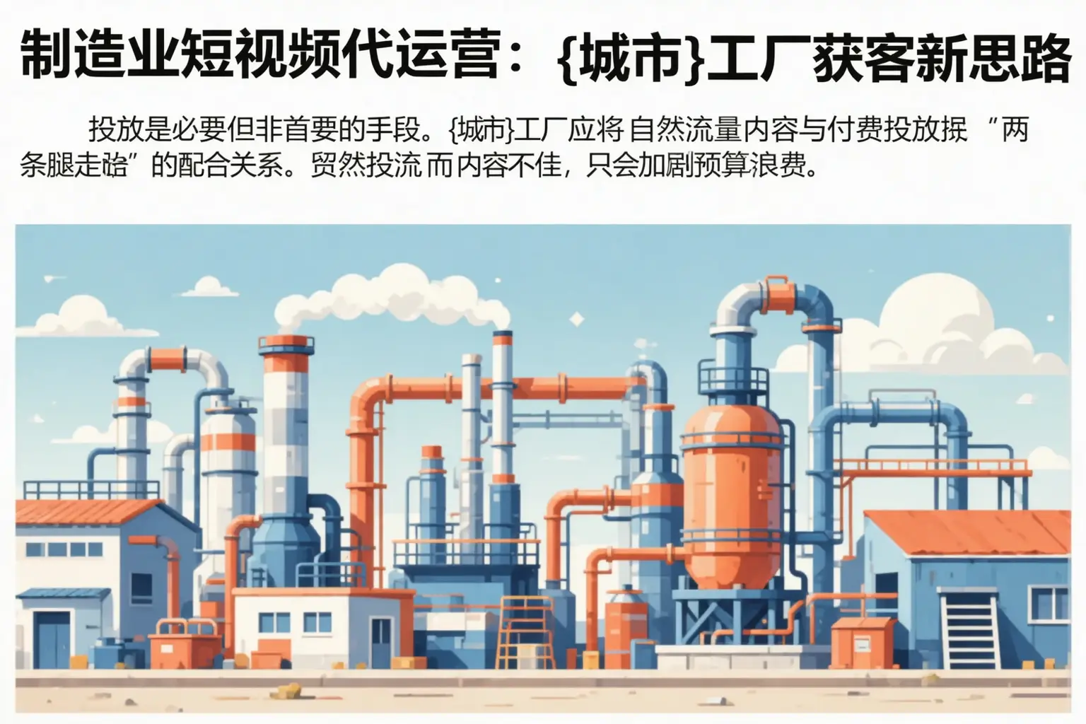 制造业短视频代运营:邻水工厂获客新思路
